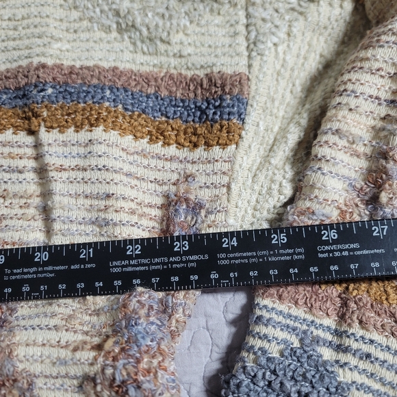 Vintage 80s Allen Wah Men's Sweater Size Large Tall Abstract Grandpacore - Picture 3 of 6